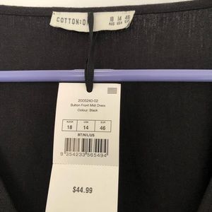 Button down midi dress